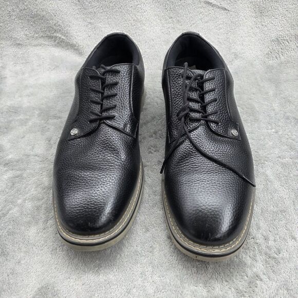 G/Fore G4 Gallivanter Golf Shoes Onyx Black Pebbled Leather Men’s Size 13 main image 7